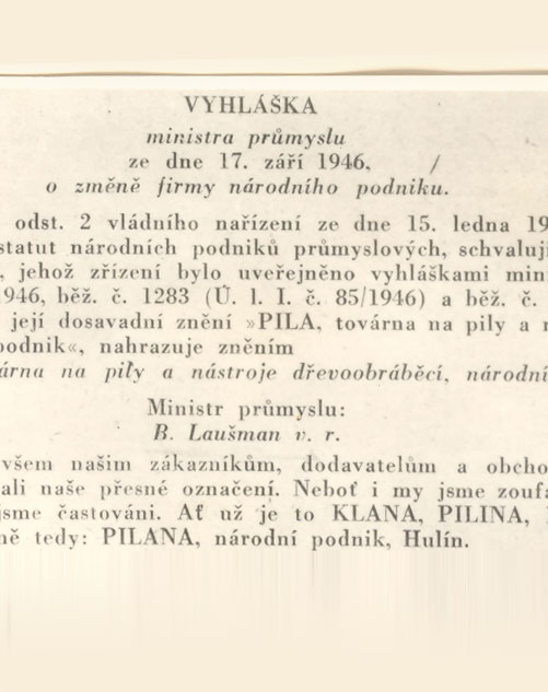 Pilana – 1934—2014